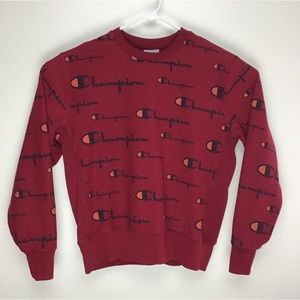 Champion Reverse Weave long sleeve pullover sweatshirt large